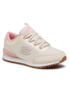 SKECHERS Sneakersy Casual Daze 155031/NAT Beżowy - Sneakersy damskie - miniaturka - grafika 1