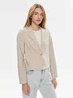 Marynarki i żakiety damskie - Vero Moda Marynarka Nancy 10304631 Beżowy Slim Fit - miniaturka - grafika 1