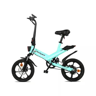 Rower elektryczny 16 cali Rower elektryczny damski Hulajnoga elektryczna Hulajnoga elektryczna 36V / 11AH Sterowanie APP e-mini rower e-rower e-rower składany rower niebieski - Hulajnogi elektryczne - miniaturka - grafika 1