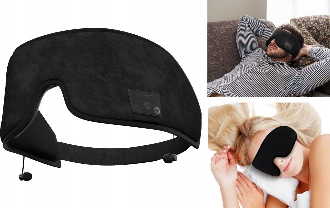 Opaska Maska na Oczy do Spania Wbudowane Słuchawki Bluetooth 5.0 11h / Jabees Serenity