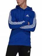 Bluzy męskie - Bluza Męska Adidas Z Kapturem H12204 Niebieska S - miniaturka - grafika 1