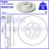 Tarcze hamulcowe - Tarcza hamulcowa DELPHI BG9218C - miniaturka - grafika 1