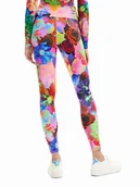 Legginsy - Desigual Legginsy Tulipa 23SWKK07 Kolorowy Slim Fit - miniaturka - grafika 1