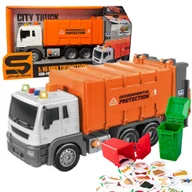 Klocki - CIĘŻARÓWKA ŚMIECIARKA DUŻE AUTO EDUKACYJNE SEGREGACJA DŹWIĘK ŚWIATŁO - miniaturka - grafika 1