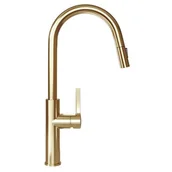 Baterie kuchenne - Bateria z wyciąganą wylewką GLOBALO Divio Light Gold - miniaturka - grafika 1