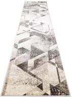 Wycieraczki - Beżowo-brązowy chodnik nowoczesny w geometryczny wzór M8-W97 - miniaturka - grafika 1