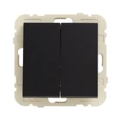 Wyłączniki światła i elektryczne - Efapel Właścznik krzyżowy LOGUS 90 Czarny - miniaturka - grafika 1