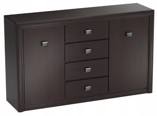 Komoda duża czarna wenge z szufladami 150 cm KOEN - Komody - miniaturka - grafika 1