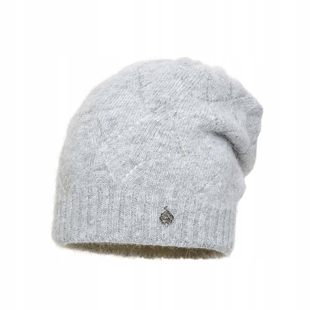 Czapka damska Rina Jasny szary