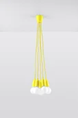 Lampy sufitowe - Sollux Lighting Lampa wisząca DIEGO 5 żółta SL.0580 - miniaturka - grafika 1