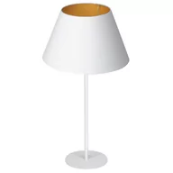 Lampy stojące - Luminex Arden 3458 Lampa stołowa lampka 1x60W E27 biały/złoty - miniaturka - grafika 1