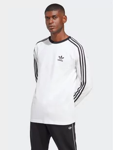adidas Longsleeve Adicolor Classics 3-Stripes Long-Sleeve Top IA4879 Biały Slim Fit - Koszulki sportowe męskie - miniaturka - grafika 1