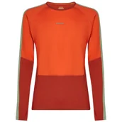 Koszulki sportowe męskie - Męska koszulka Icebreaker Men Merino 200 Oasis+ LS Crewe Rozmiar: L / Kolor: pomarańczowy - miniaturka - grafika 1