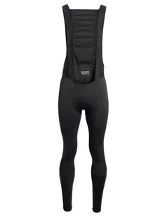 VAUDE Męskie spodnie męskie Kuro Warm Bib Tights, czarny, L - Spodnie rowerowe - miniaturka - grafika 1