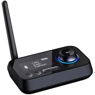 TRANSMITER AUDIO AUX/OPT z funkcją BT LCD BT-17 ART - Transmitery FM - miniaturka - grafika 1