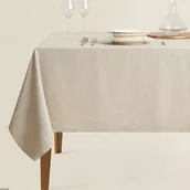 Obrusy i serwetki - Kwadratowy obrus ciepły beż jednolity gabardyna - miniaturka - grafika 1