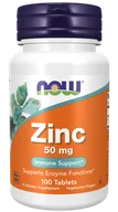Witaminy i minerały - Now Foods NOW Zinc 50mg 100tabs - miniaturka - grafika 1
