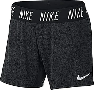Nike Szorty dla dziewczynek i dziewcząt, Czarny/czarny/biały, XL - Spodenki damskie - miniaturka - grafika 1