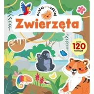 Kolorowanki, wyklejanki - Zwierzęta. Naklej odklej - Opracowanie zbiorowe - miniaturka - grafika 1