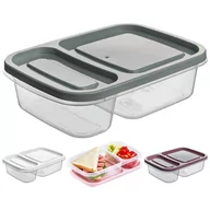 Pojemniki kuchenne - Orion Pojemnik DZIELONY do żywności, 2-częściowy, lunchbox, 0,75L 127122 - miniaturka - grafika 1