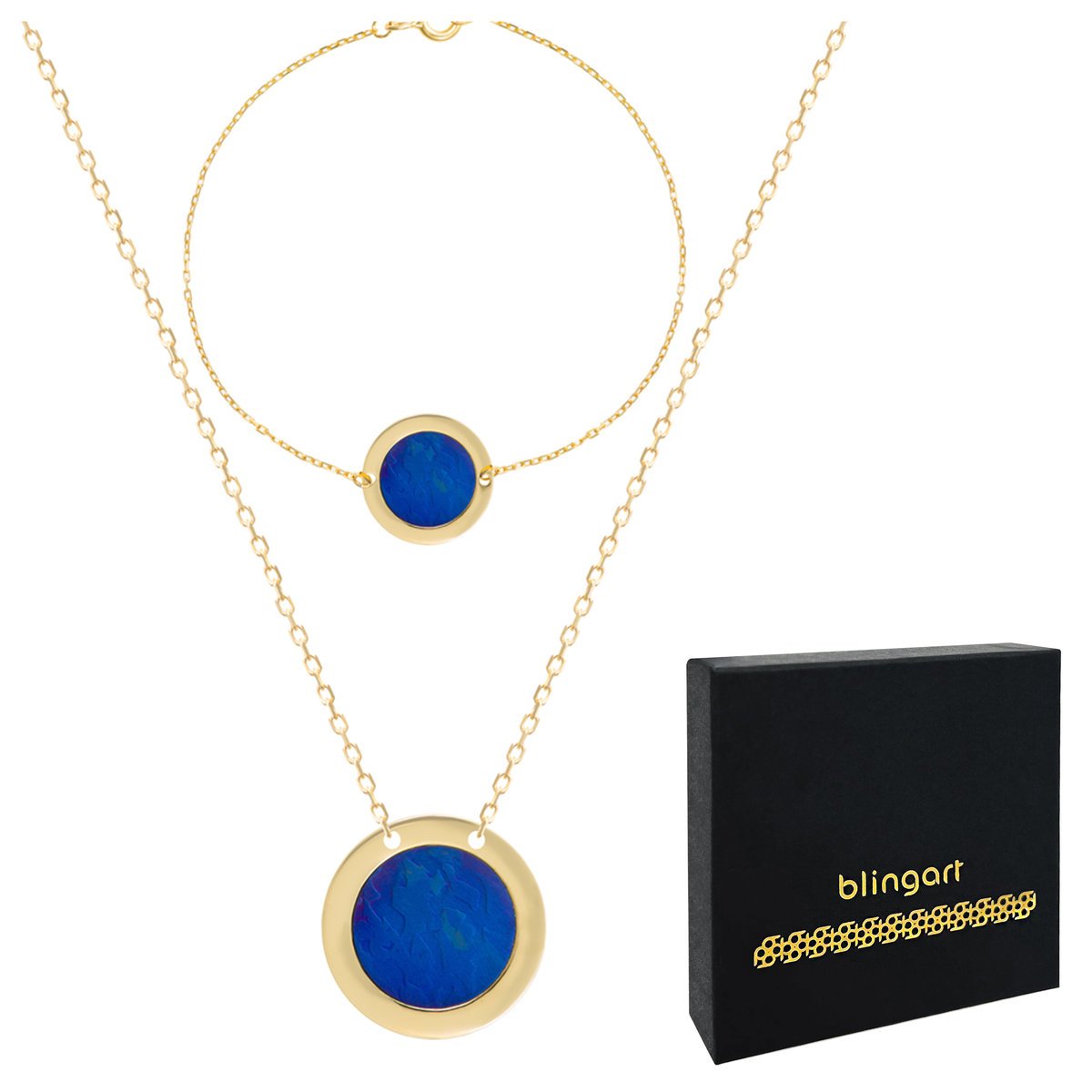 Komplet srebrny naszyjnik bransoletka KÓŁKO tytan REGULOWANY srebro