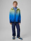 Spodnie i spodenki dla chłopców - 4F Spodnie trekkingowe 2w1 chłopięce - granatowe 164 (13-14 lat) - miniaturka - grafika 1