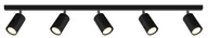 Lampy ścienne - Lampex Plafon Rolos 5 czarny 558/5 CZA - miniaturka - grafika 1