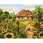 Malowanie po numerach - Malowanie po numerach - Ukraińska chatka 40x50 - Ideyka - miniaturka - grafika 1