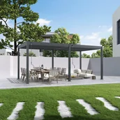 Kratki i pergole - Pergola ogrodowa ELEGANCE 3x6 Anthracite - Gutroof - miniaturka - grafika 1