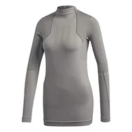Bluzy damskie - Adidas Damska bluza Knit, Metgry/Grefiv, XL - miniaturka - grafika 1
