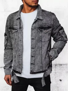 Kurtka męska jeansowa szara Dstreet TX4414-M - Kurtki męskie - miniaturka - grafika 1