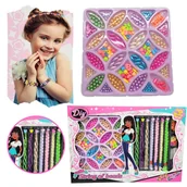 Dodatki do strojów karnawałowych - ZESTAW do BRANSOLETEK i OZDOBY do WŁOSÓW 350 el - miniaturka - grafika 1