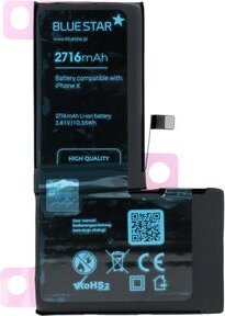 Zamiennik baterii Bluestar kompatybilny z zamiennikiem baterii iPhone X 2716mAh Li-lon Accu APN: 616-00351