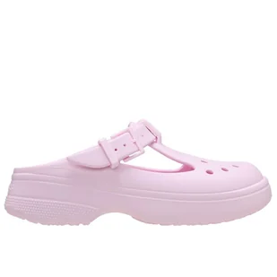 Klapki Crocs Classic Mary Jane 210581-6ZW - różowe - Klapki i japonki damskie - miniaturka - grafika 1