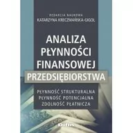 Ekonomia - Analiza płynności finansowej przedsiębiorstwa Kreczmańska-Gigol Katarzyna redakcja naukowa - miniaturka - grafika 1