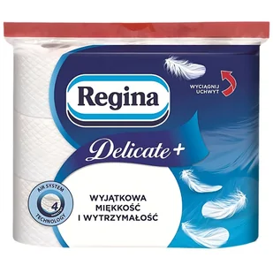 Regina Delicate+ Papier Toaletowy 4-Warstwowy 9 Rolek - Papier toaletowy - miniaturka - grafika 1