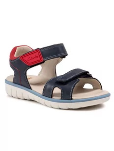 Clarks Sandały Roam Surf K 261580507 Granatowy - Buty dla dziewczynek - miniaturka - grafika 1