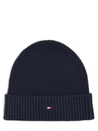 Czapki męskie - Tommy Hilfiger - Czapka męska z dodatkiem kaszmiru, niebieski - miniaturka - grafika 1