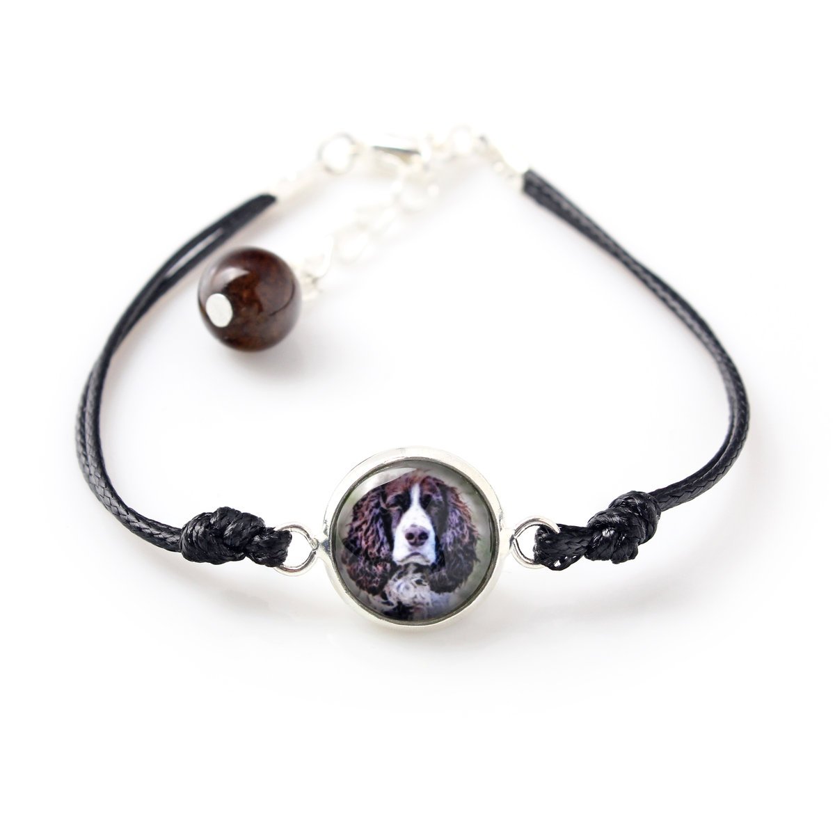 Springer spaniel angielski - bransoletka z twoim zdjęciem handmade, wyjątkowa biżuteria marki Art-Dog