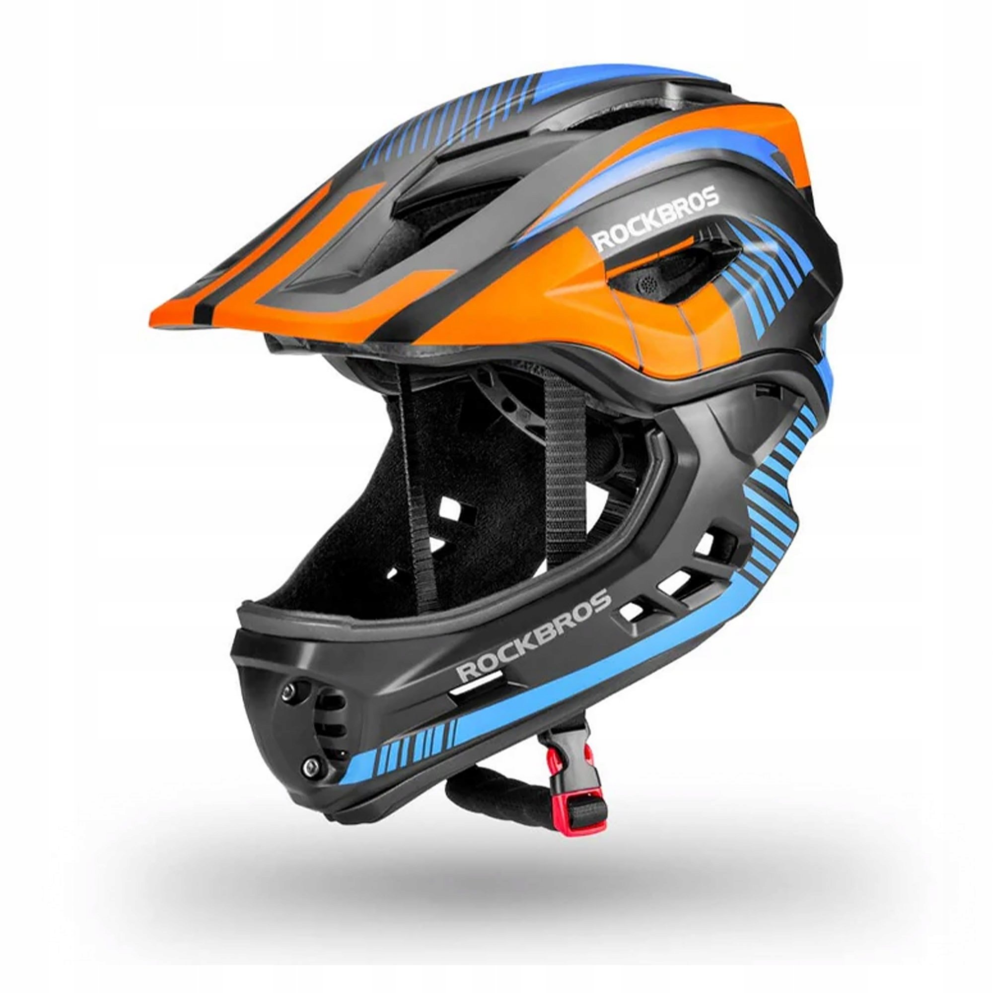 Kask rowerowy dziecięcy Rockbros [Rozmiar S, Kolor Pomarańczowy]