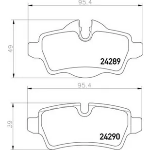 Klocki hamulcowe - komplet BREMBO P 06 103 - Klocki hamulcowe - miniaturka - grafika 1