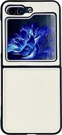 Etui i futerały do telefonów - Pokrowiec König Design kompatybilny z Samsung Galaxy Z Flip5 5G - plastikowe, miękkie etui na telefon - biały - miniaturka - grafika 1