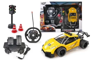 Auto zdalnie sterowane z kierownicą i pedałami - Artyk - Zabawki i gry sportowe - miniaturka - grafika 1