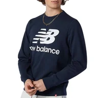 Bluzy sportowe męskie - Bluza New Balance MT03560ECL - granatowa - miniaturka - grafika 1