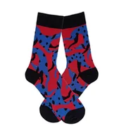 Skarpetki męskie - SKARPETY MARILYN MEN DALMATIAN (kolor niebieski - czerwony, rozmiar 41-45) - miniaturka - grafika 1