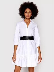 Fracomina Sukienka koszulowa FR22SD1032W40001 Biały Regular Fit - Sukienki - miniaturka - grafika 1