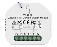 Systemy inteligentnych domów - MOES Inteligentny sterownik rolet Zigbee + RF - miniaturka - grafika 1
