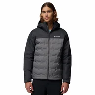 Kurtki męskie - Męska kurtka puchowa Columbia Grand Trek III Down Hooded Jacket city grey - S - miniaturka - grafika 1