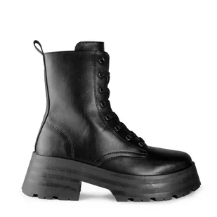 buty damskie ALTERCORE czarne (CORBIN VEGAN BLACK)-39 - Półbuty damskie - miniaturka - grafika 1