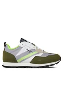 Buty dla chłopców - Pepe Jeans Sneakersy Foster Boy Print PBS30554 Zielony - miniaturka - grafika 1
